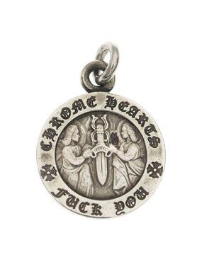 Chrome Hearts Chrm Angl Mdl V1 Angel Medal Charm Pendant Top
